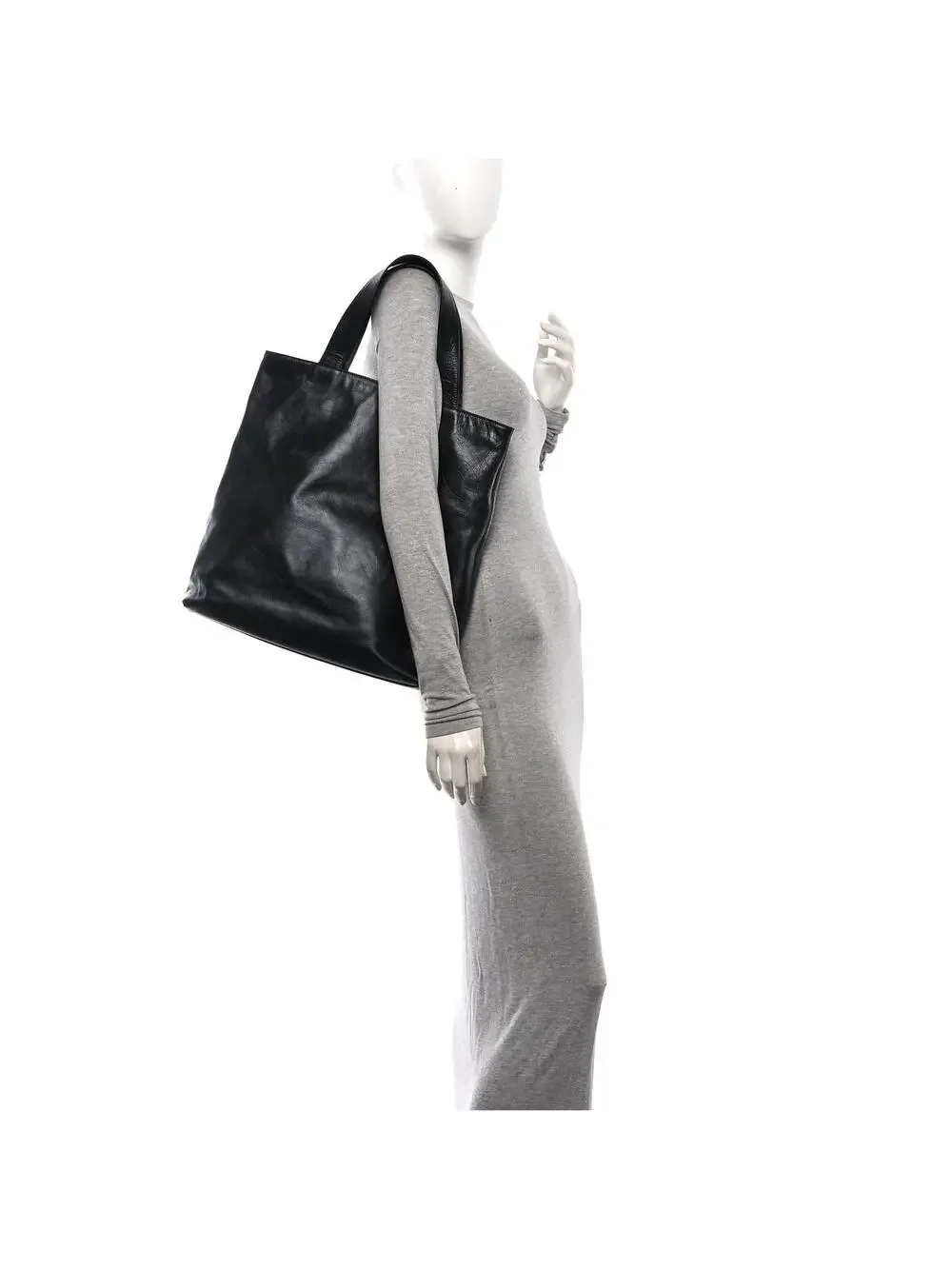 Chanel Lambskin Cc Embossed Tote Black #286453C11B